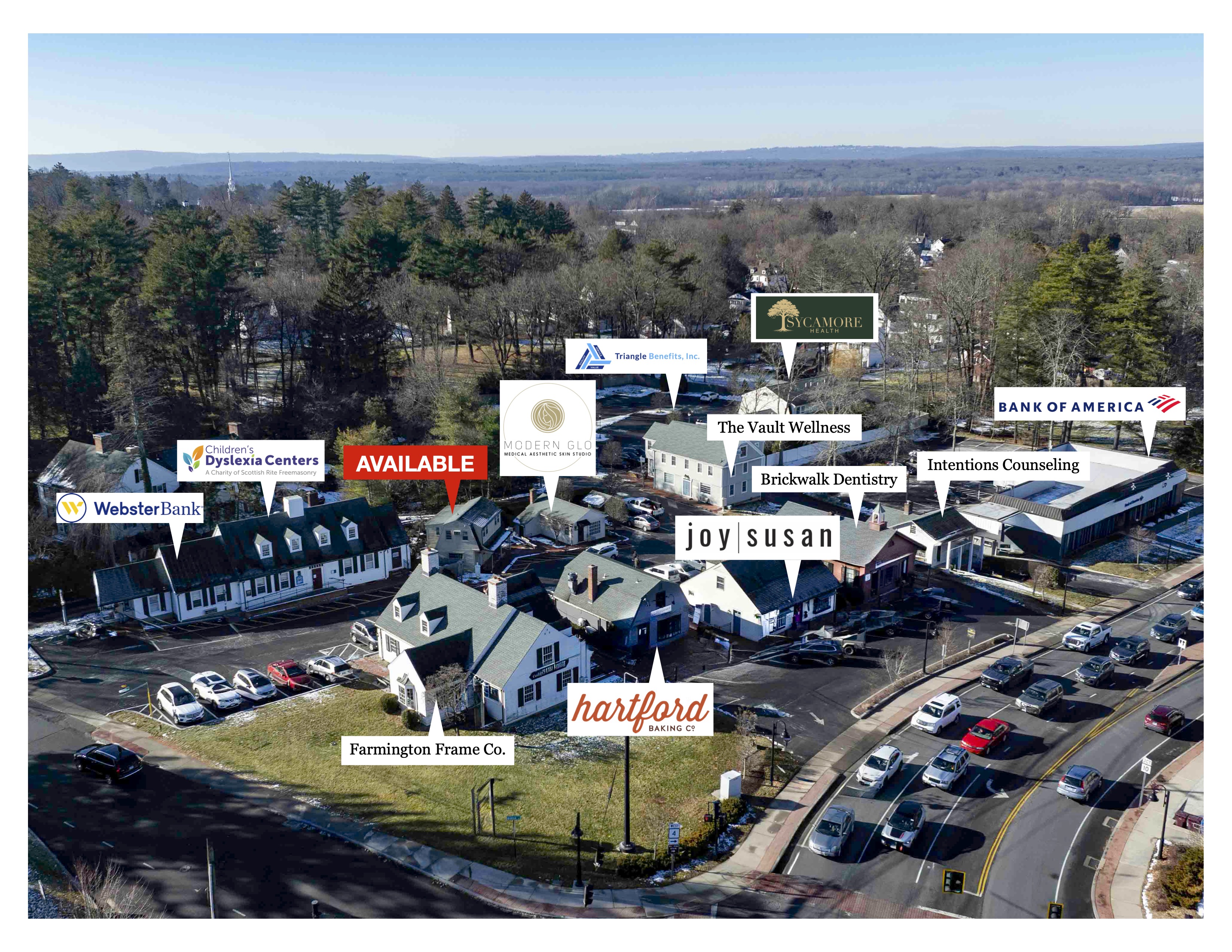 Brickwalk Village tenant location map